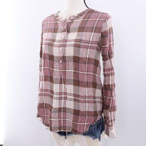 Lucky Brand | Plaid Long Sleeve Top Small
